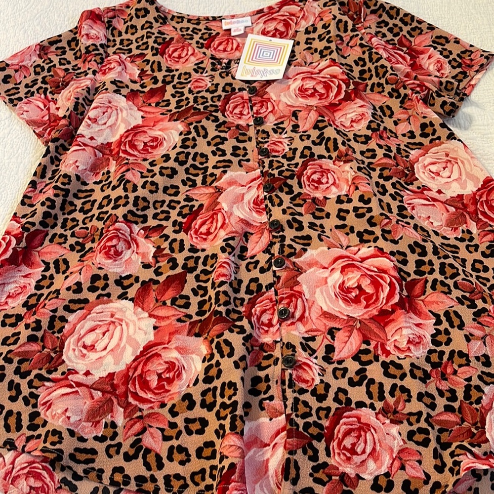 NWT Shannah Unicorn print!!! V neck button down top